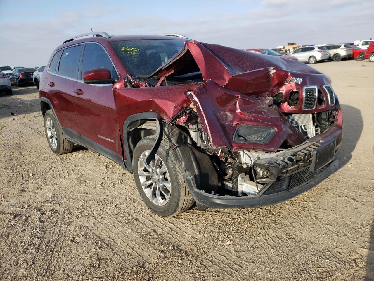 JEEP CHEROKEE L 2020 with VIN 1C4PJLLB4LD606425 - Photo from auction