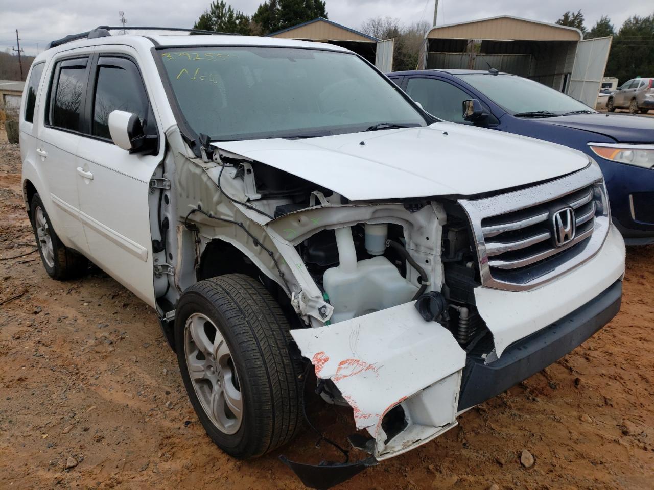 HONDA PILOT EXL 2014 with VIN 5FNYF4H5XEB056402 - Photo from auction