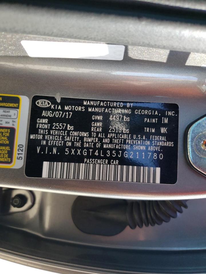 Photo 10 from auction – 2018 KIA OPTIMA LX with VIN 5XXGT4L35JG211780