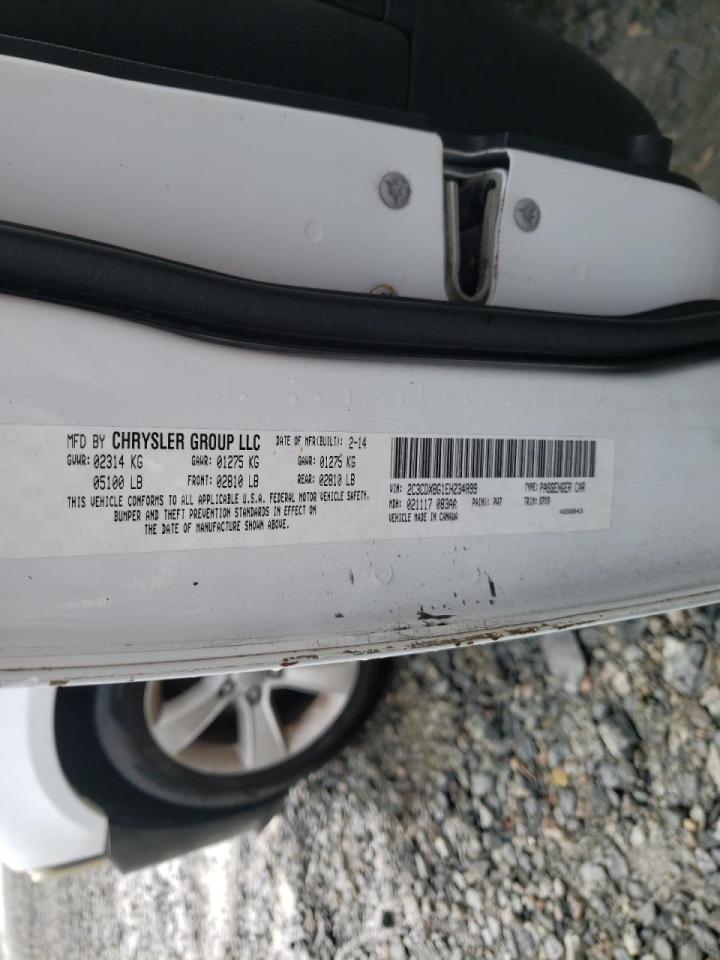 Photo 10 from auction – 2014 DODGE CHARGER SE with VIN 2C3CDXBG1EH234899