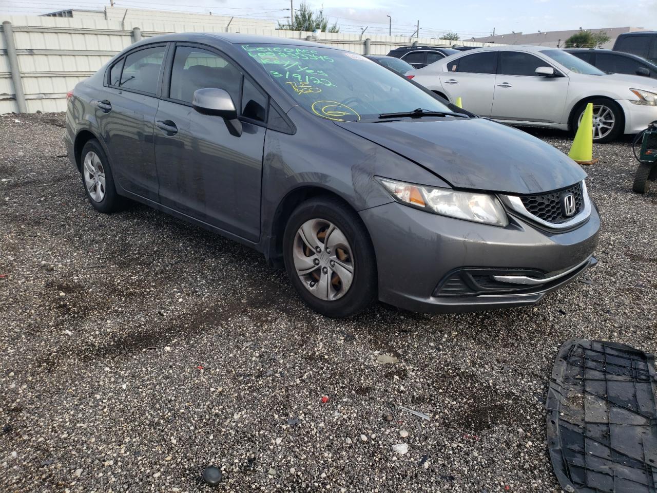 HONDA CIVIC LX 2013 with VIN 2HGFB2F57DH502641 - Photo from auction