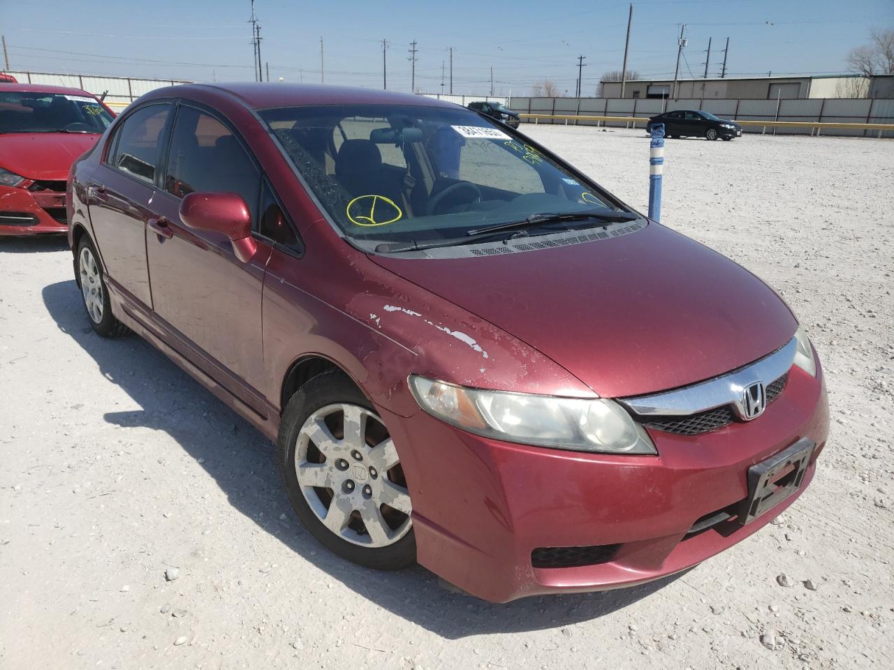 HONDA CIVIC LX 2010 with VIN 2HGFA1F58AH538637 - Photo from auction