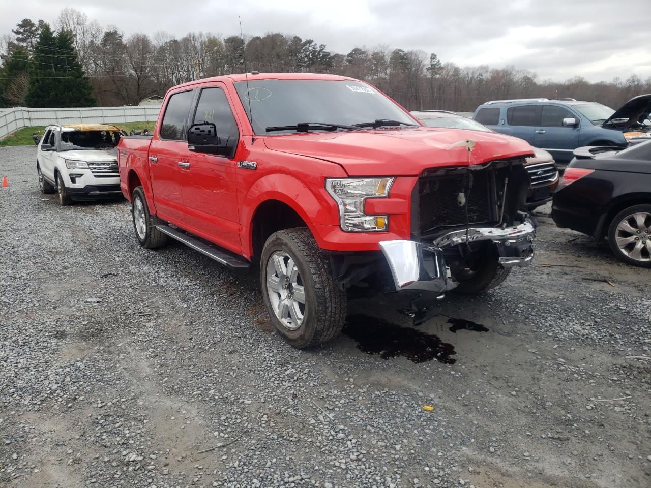 FORD F150 SUPER 2017 with VIN 1FTEW1EF7HKC27256 - Photo from auction