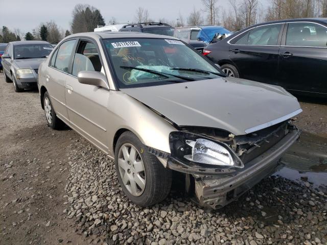 HONDA CIVIC EX 2001 with VIN 2HGES26781H541411 - Photo from auction