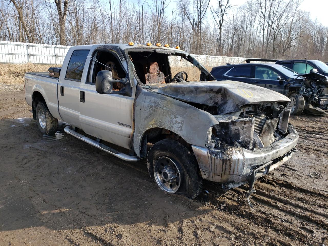 FORD F250 SUPER 2002 with VIN 1FTNW21F42EB95688 - Photo from auction