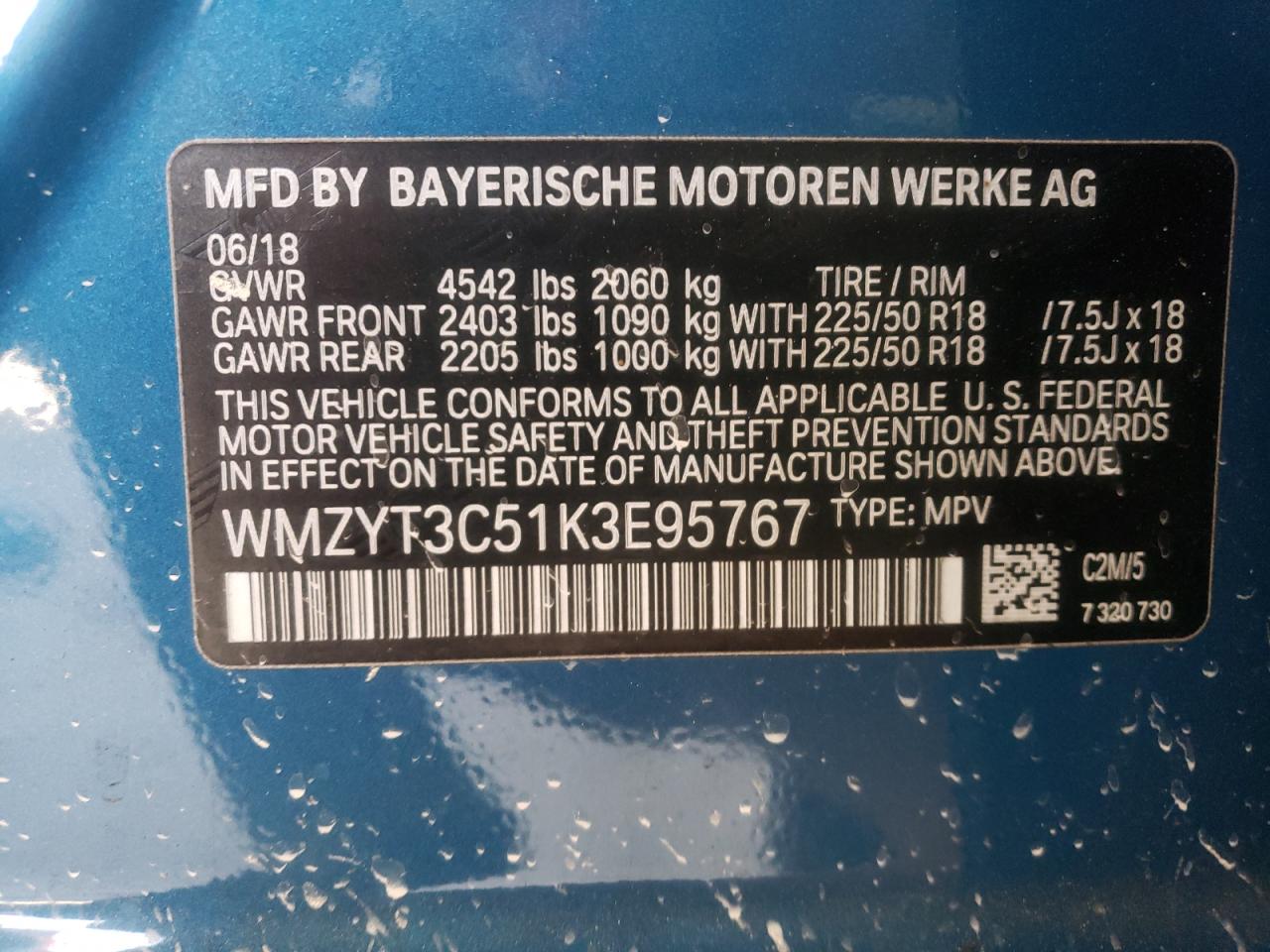 Photo 10 from auction – 2019 MINI COOPER S C with VIN WMZYT3C51K3E95767