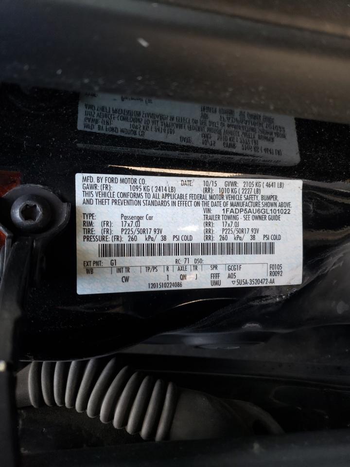 Photo 10 from auction – 2016 FORD C-MAX SE with VIN 1FADP5AU6GL101022
