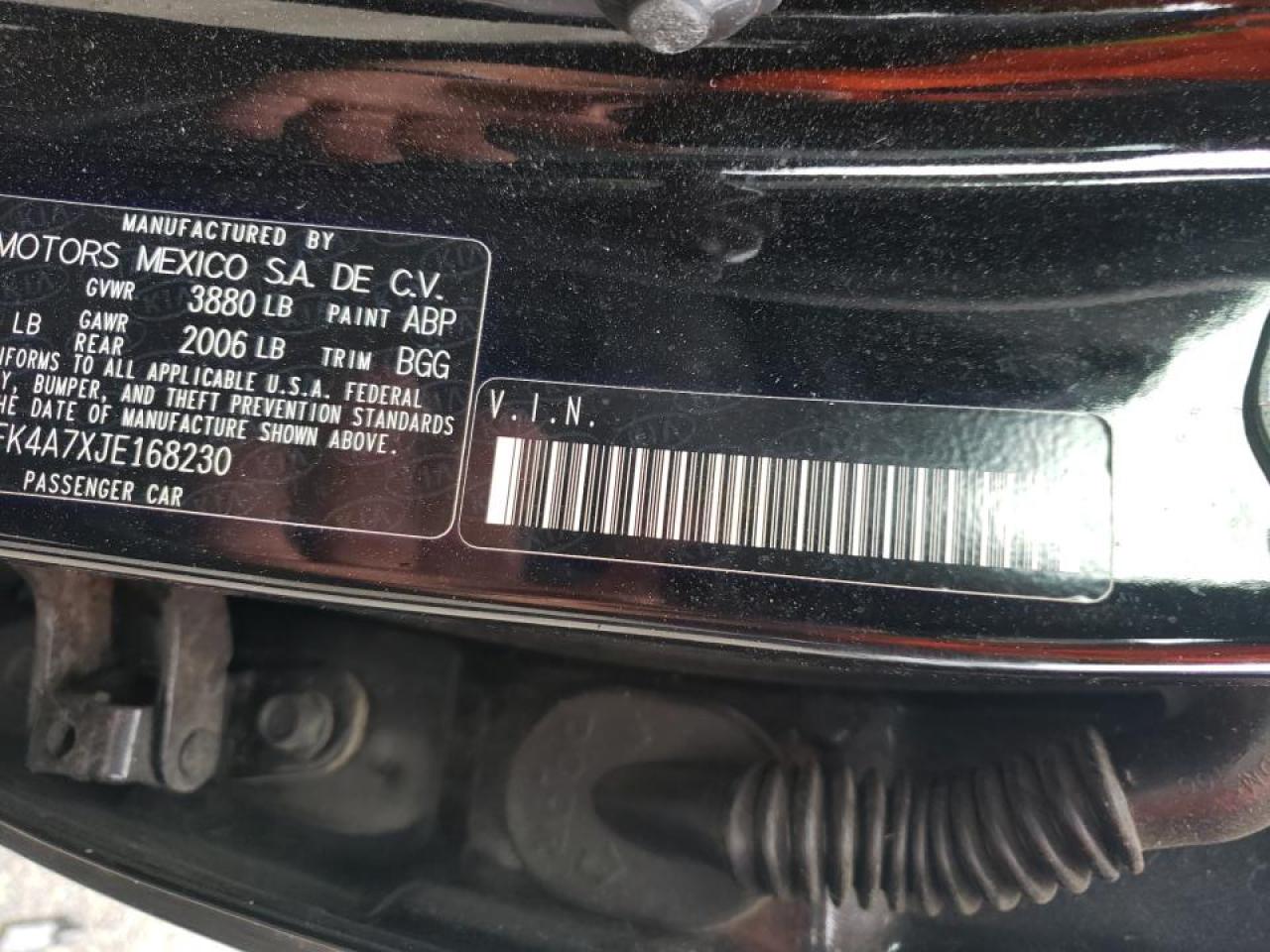 Photo 10 from auction – 2018 KIA FORTE LX with VIN 3KPFK4A7XJE168230