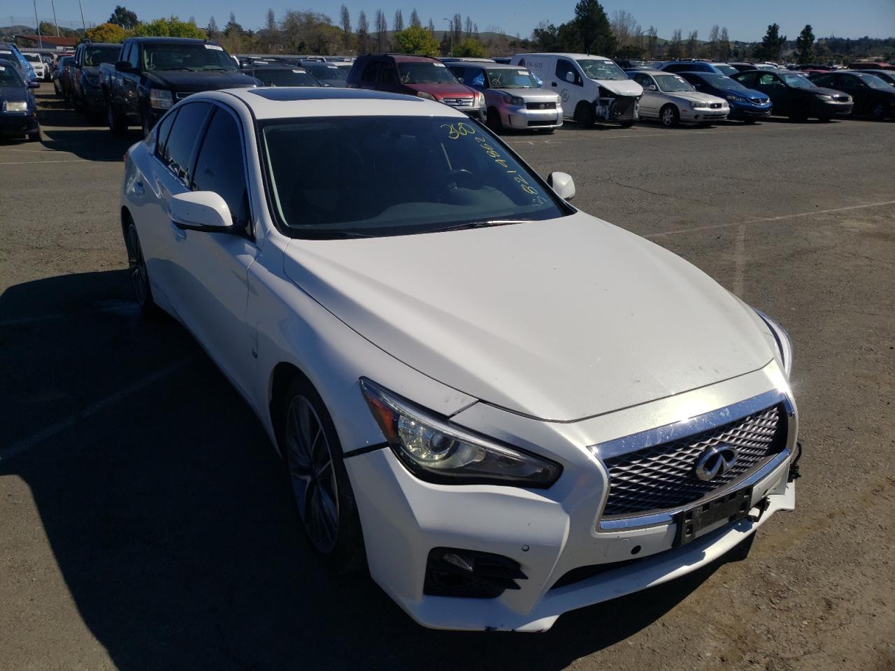 INFINITI Q50 BASE 2015 with VIN JN1BV7AP6FM345312 - Photo from auction
