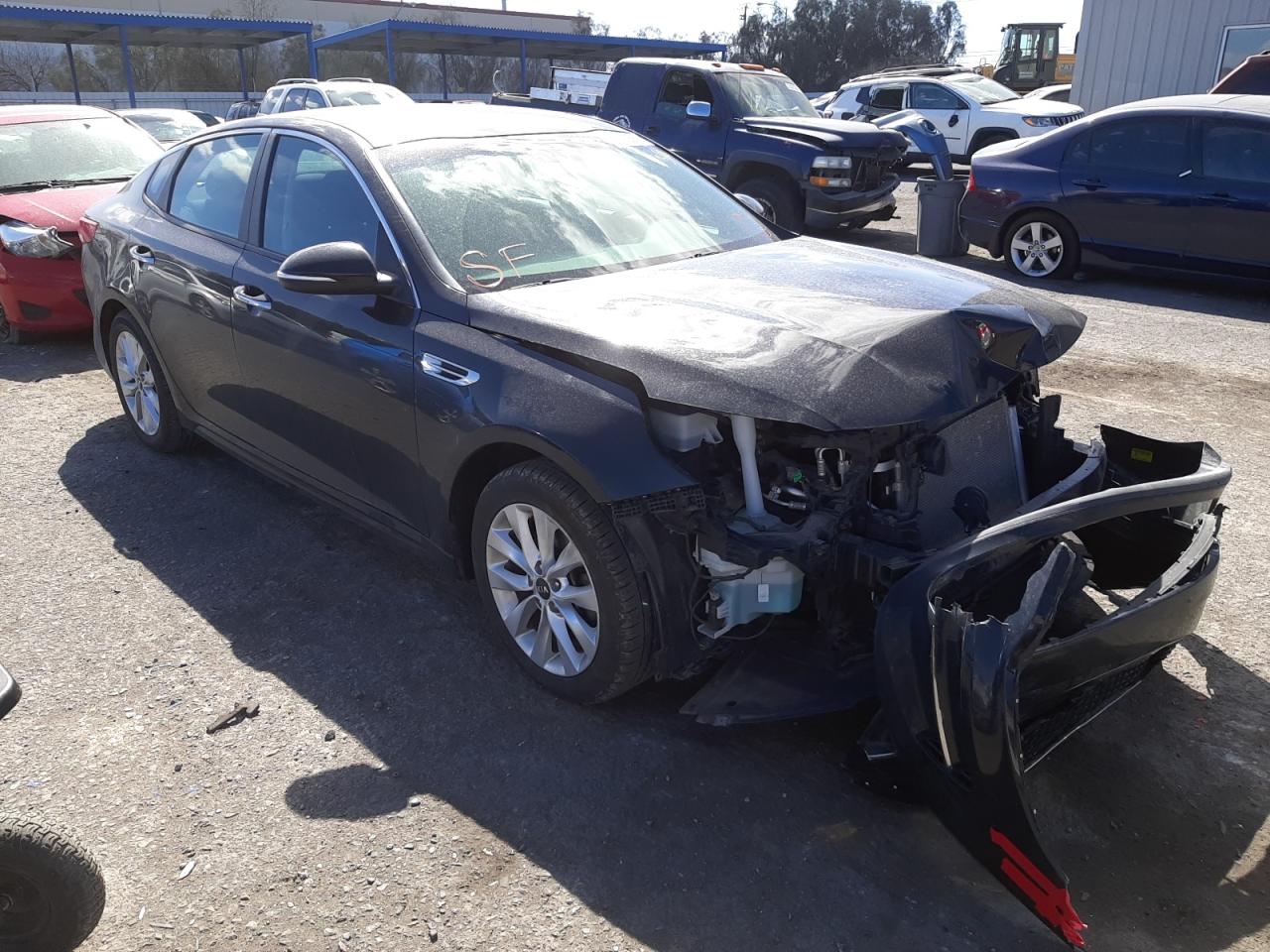 KIA OPTIMA LX 2017 with VIN 5XXGT4L31HG122007 - Photo from auction