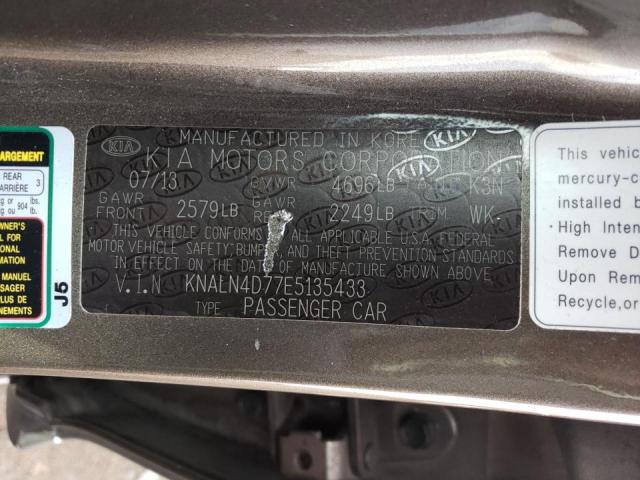 Photo 10 from auction – 2014 KIA CADENZA PR with VIN KNALN4D77E5135433