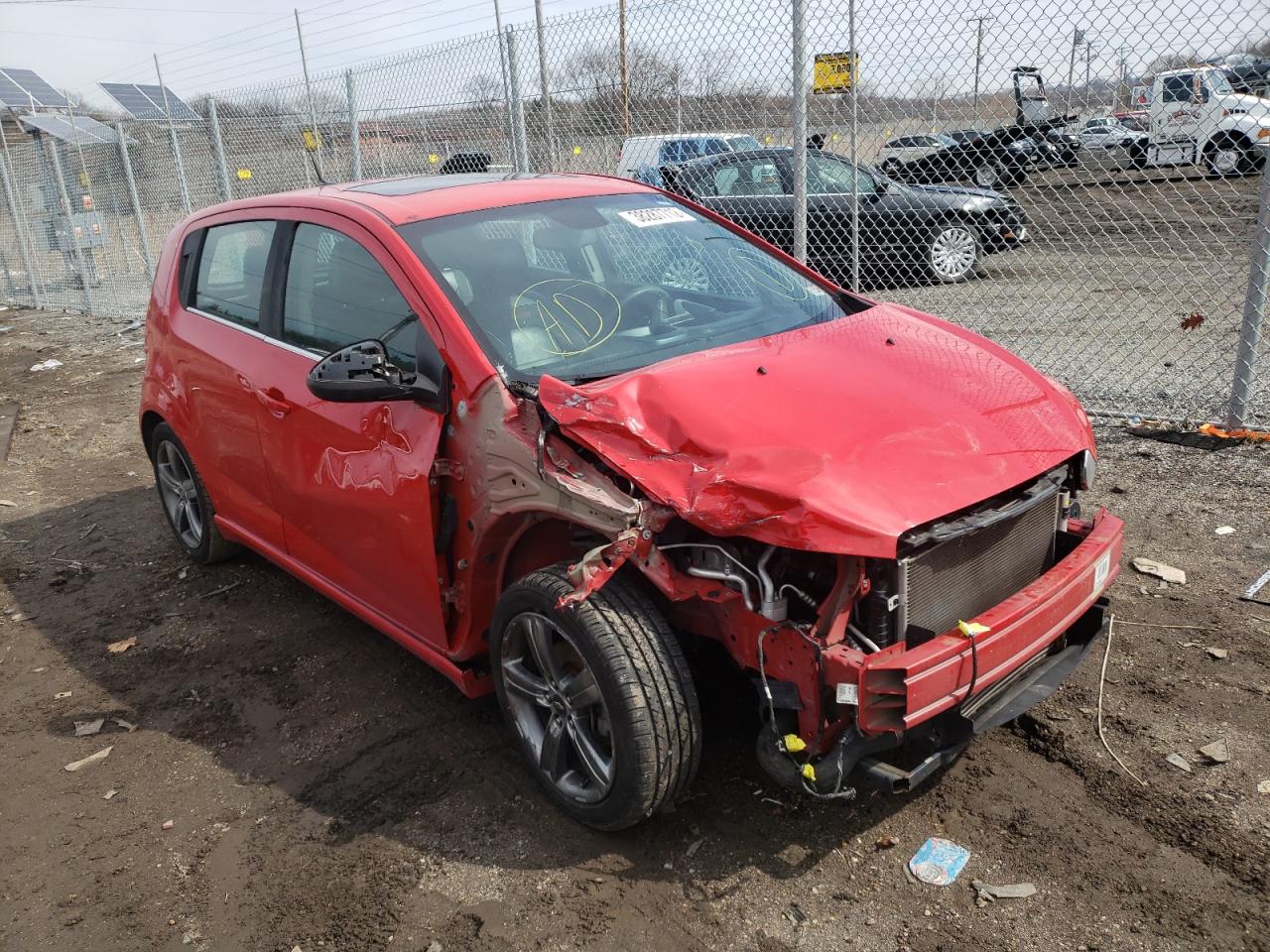 Photo 1 from auction – 2013 CHEVROLET SONIC RS with VIN 1G1JG6SB6D4186457