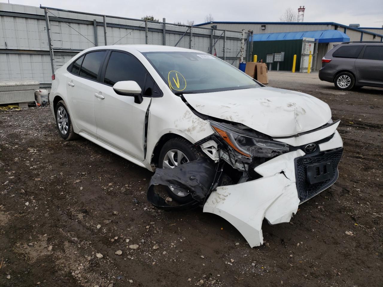 TOYOTA COROLLA LE 2020 with VIN 5YFEPRAEXLP036594 - Photo from auction