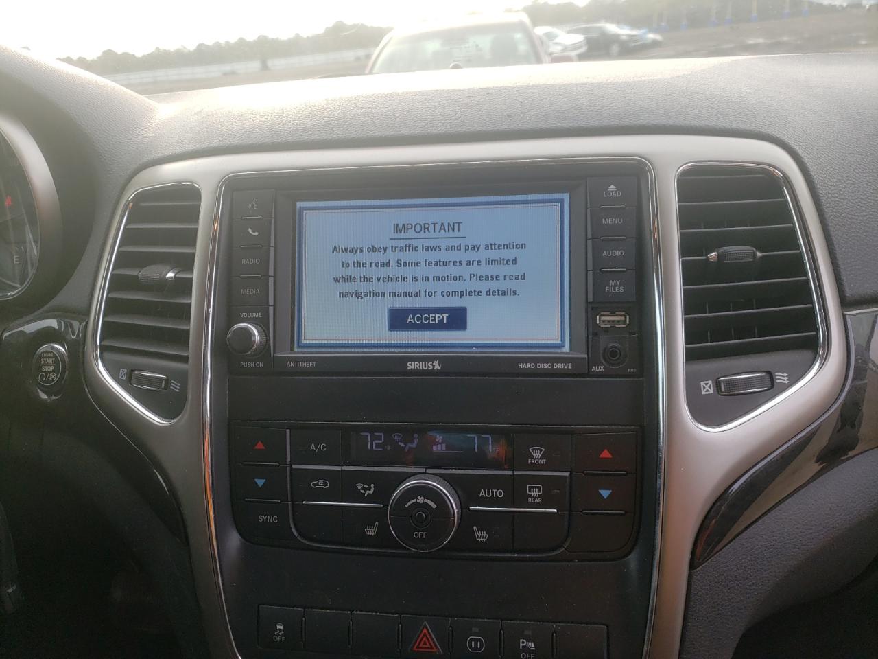 Photo 9 from auction – 2012 JEEP GRAND CHER with VIN 1C4RJFAGXCC160392