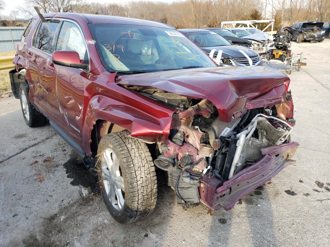 GMC TERRAIN SL 2017 with VIN 2GKALMEK9H6250101 - Photo from auction