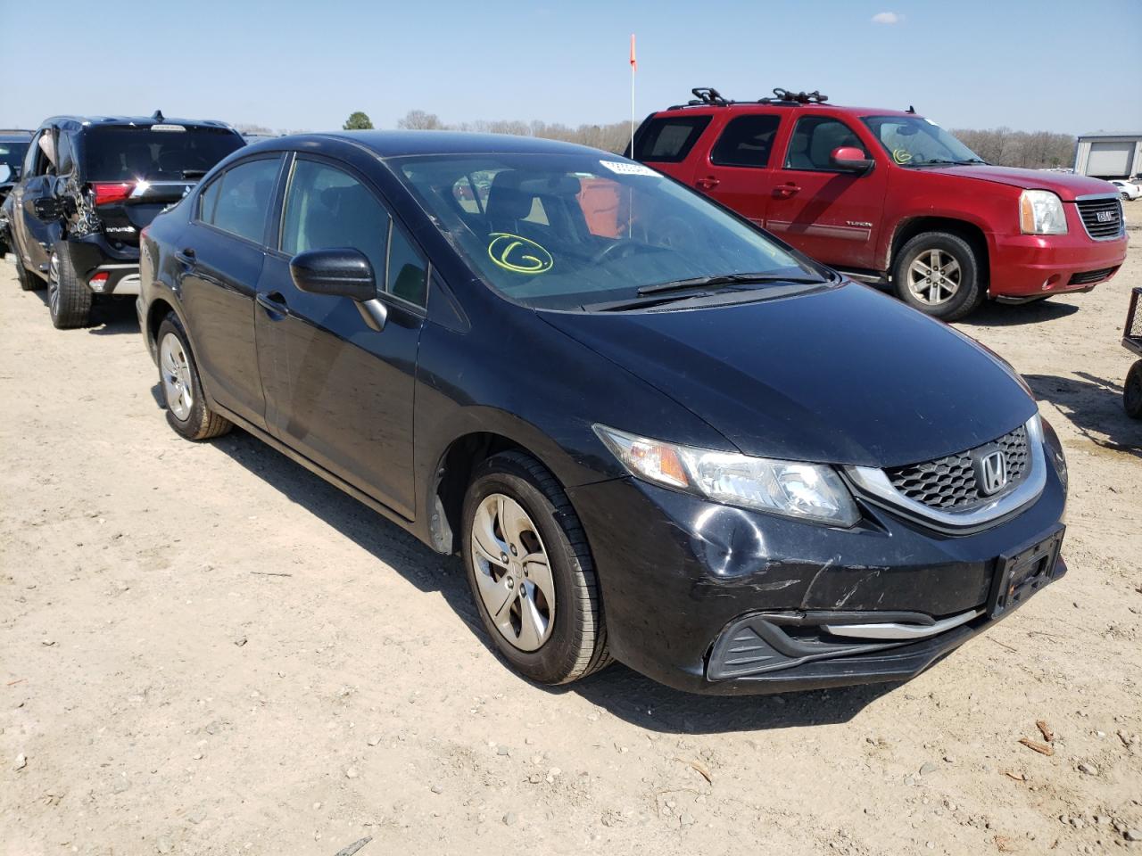 HONDA CIVIC LX 2014 with VIN 19XFB2F52EE062985 - Photo from auction