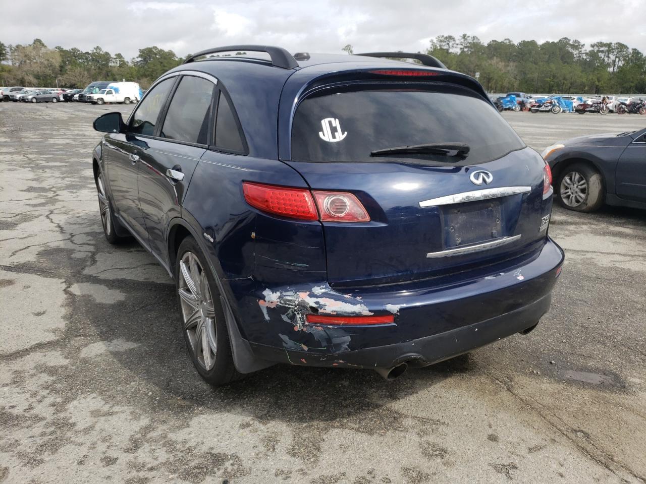 Photo 3 from auction – 2005 INFINITI FX35 with VIN JNRAS08U65X101533