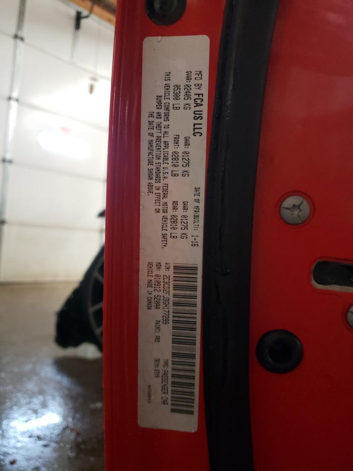 Photo 10 from auction – 2016 DODGE CHALLENGER with VIN 2C3CDZFJ3GH177299
