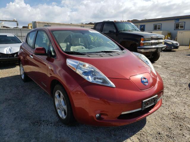 NISSAN LEAF SV 2012 with VIN JN1AZ0CP3CT015536 - Photo from auction