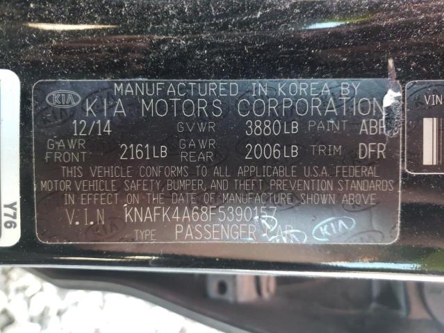 Photo 10 from auction – 2015 KIA FORTE LX with VIN KNAFK4A68F5390157