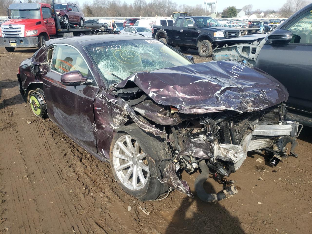 AUDI A5 PREMIUM 2015 with VIN WAUMFAFR3FA033134 - Photo from auction