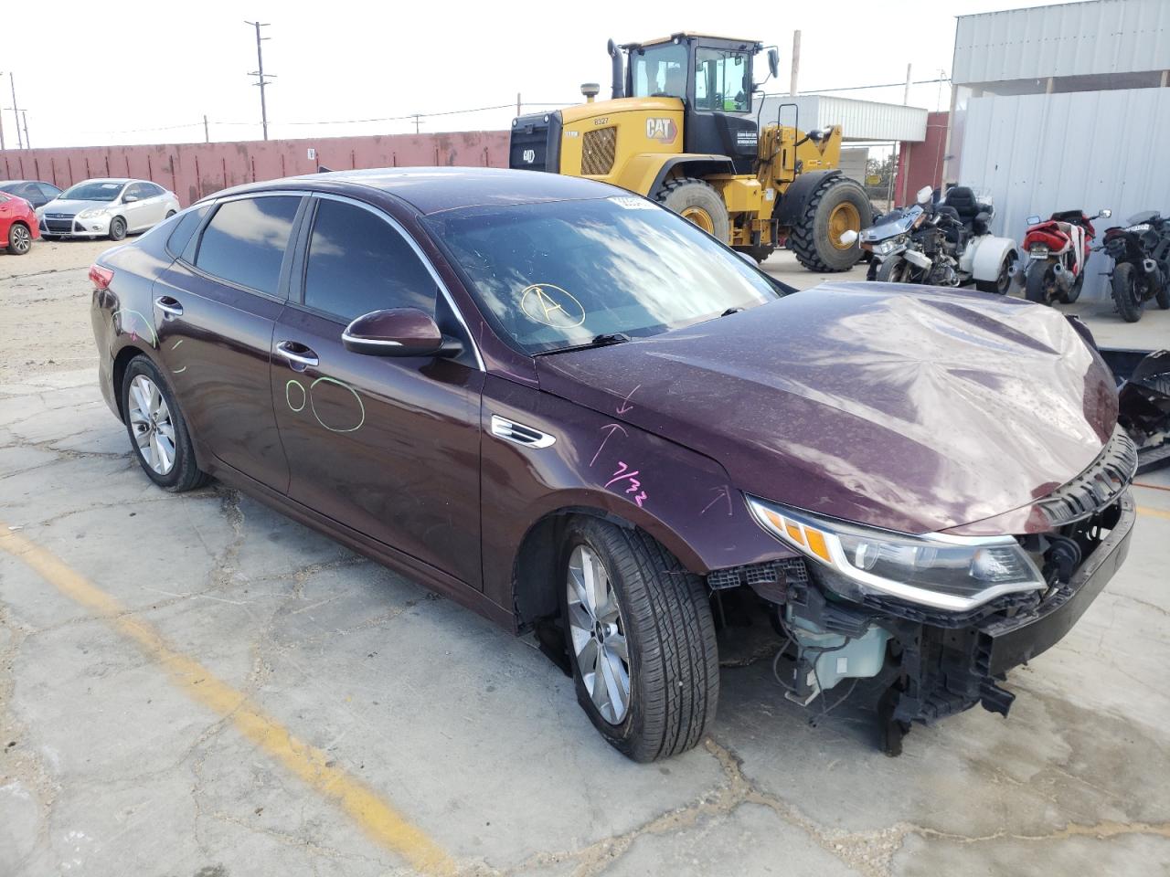 KIA OPTIMA LX 2016 with VIN 5XXGT4L33GG067011 - Photo from auction