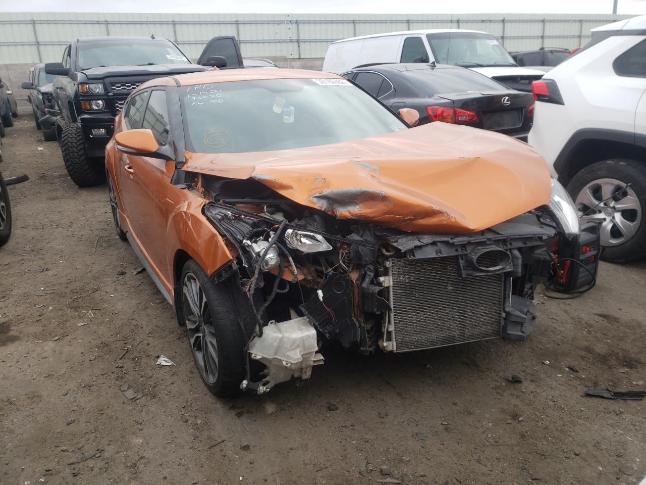 HYUNDAI VELOSTER T 2016 with VIN KMHTC6AE5GU266226 - Photo from auction
