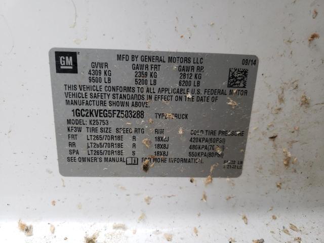 Photo 10 from auction – 2015 CHEVROLET SILVERADO with VIN 1GC2KVEG5FZ503288