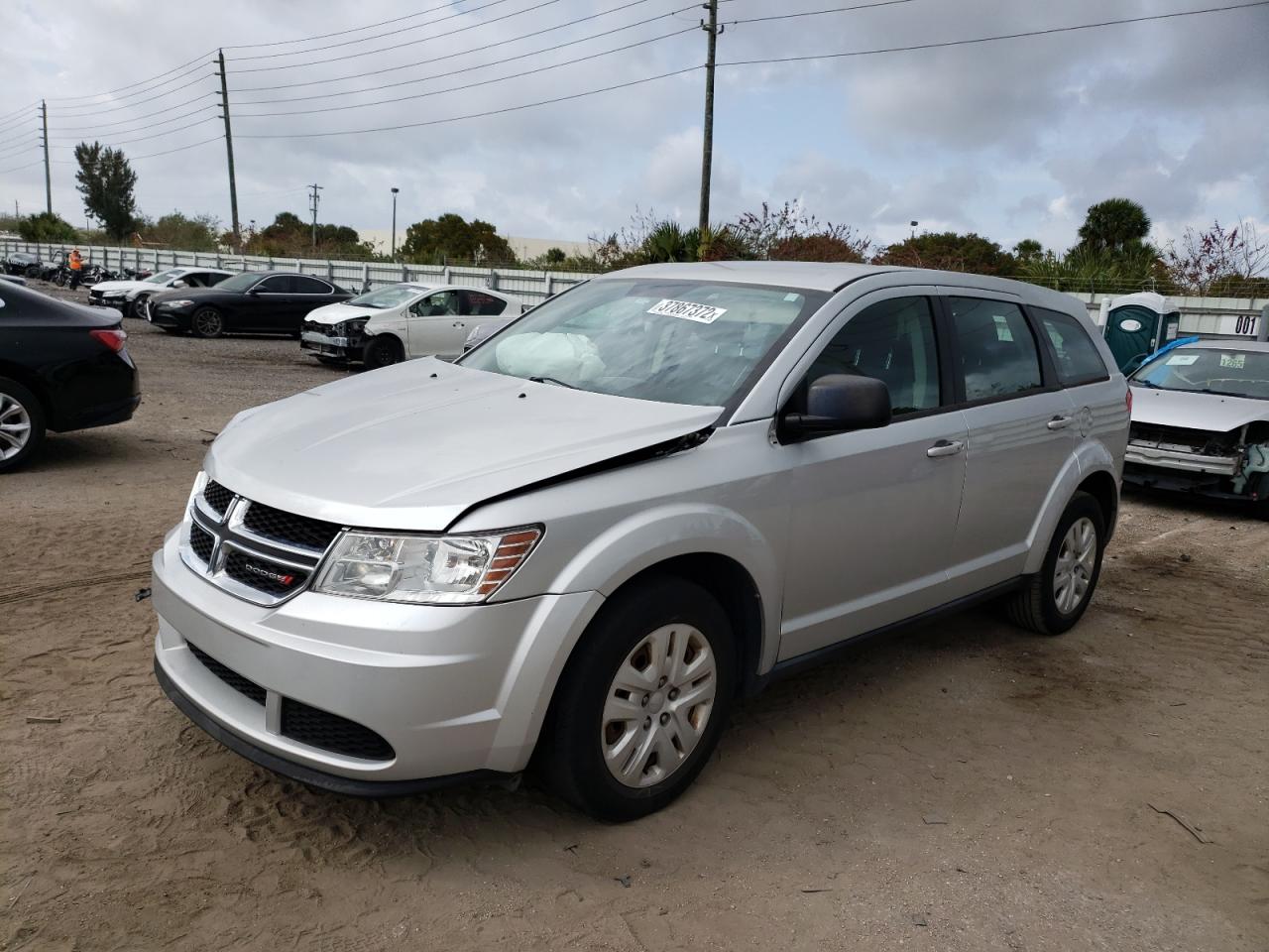 Photo 2 from auction – 2014 DODGE JOURNEY SE with VIN 3C4PDCAB6ET281851
