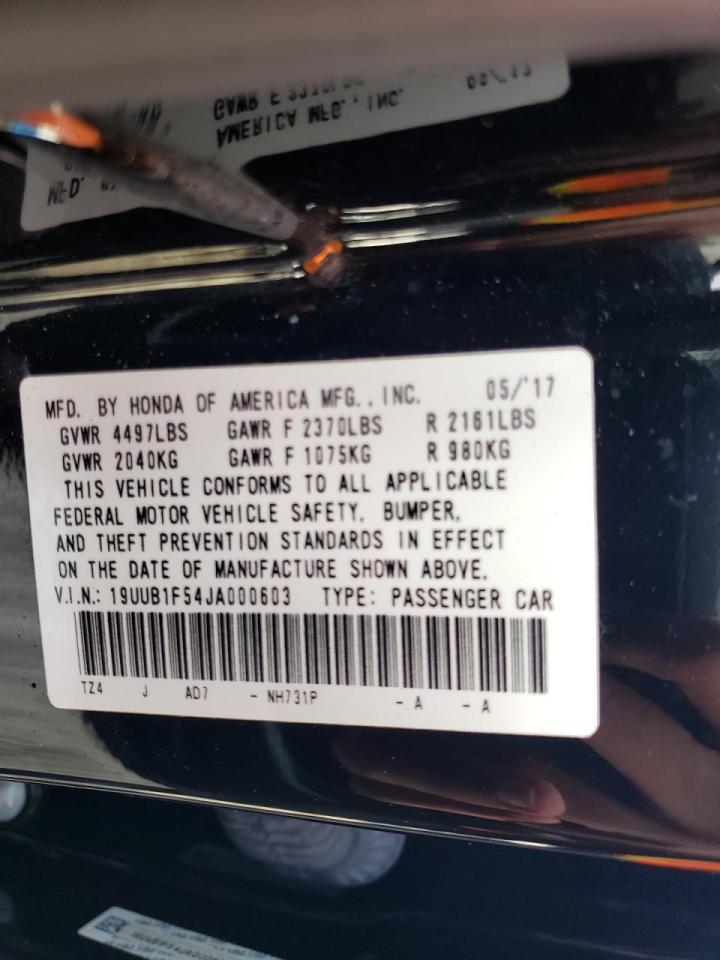 Photo 10 from auction – 2018 ACURA TLX TECH with VIN 19UUB1F54JA000603