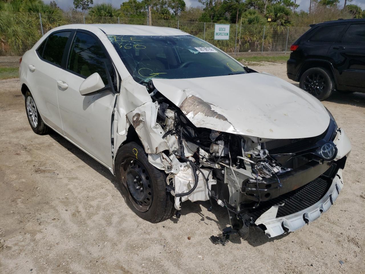 TOYOTA COROLLA L 2017 with VIN 5YFBURHE5HP707453 - Photo from auction