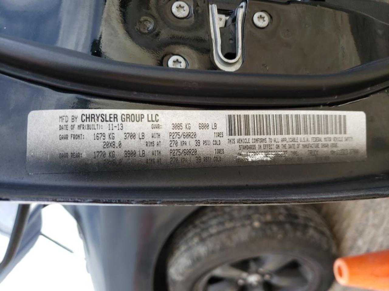 Photo 10 from auction – 2014 RAM 1500 ST with VIN 1C6RR6FT2ES206327