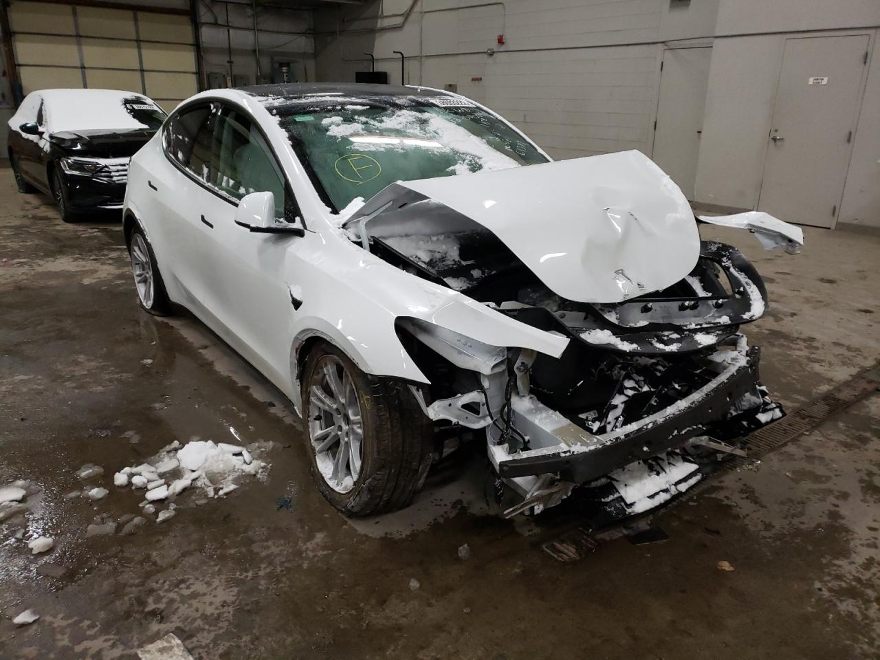 TESLA MODEL Y 2021 with VIN 5YJYGDEEXMF202717 - Photo from auction