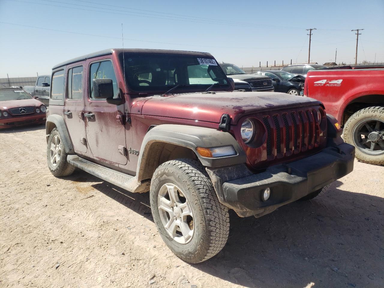JEEP WRANGLER U 2021 with VIN 1C4HJXKN3MW730375 - Photo from auction