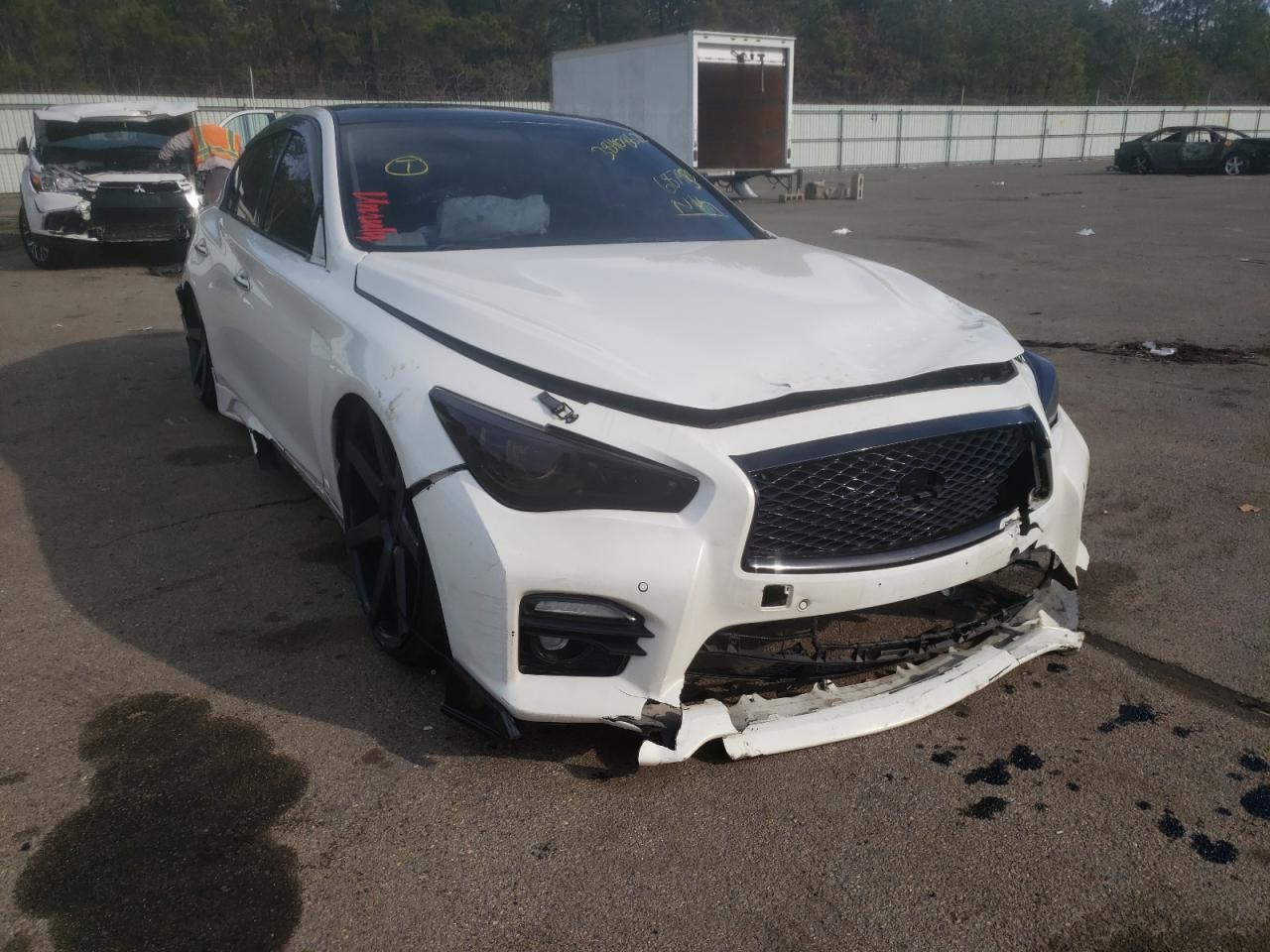 INFINITI Q50 BASE 2014 with VIN JN1BV7AR0EM687953 - Photo from auction