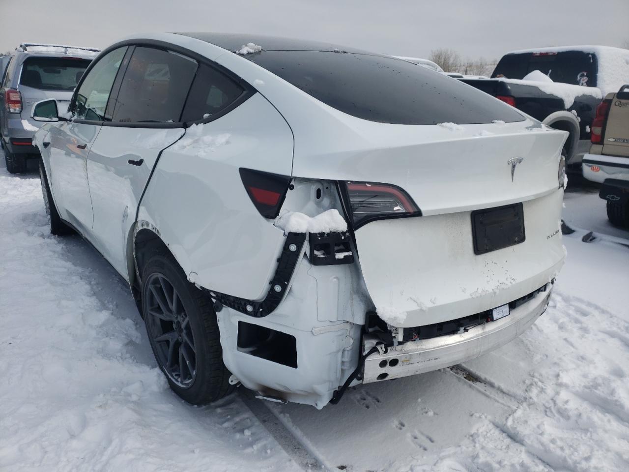 Photo 3 from auction – 2021 TESLA MODEL Y with VIN 5YJYGDEE8MF246859