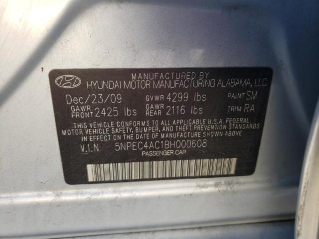 Photo 10 from auction – 2011 HYUNDAI SONATA SE with VIN 5NPEC4AC1BH000608