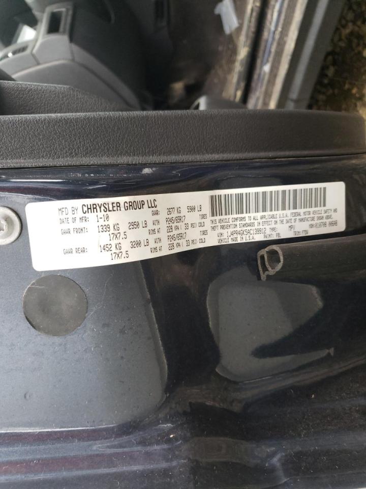 Photo 10 from auction – 2010 JEEP GRAND CHER with VIN 1J4PR4GK5AC139912