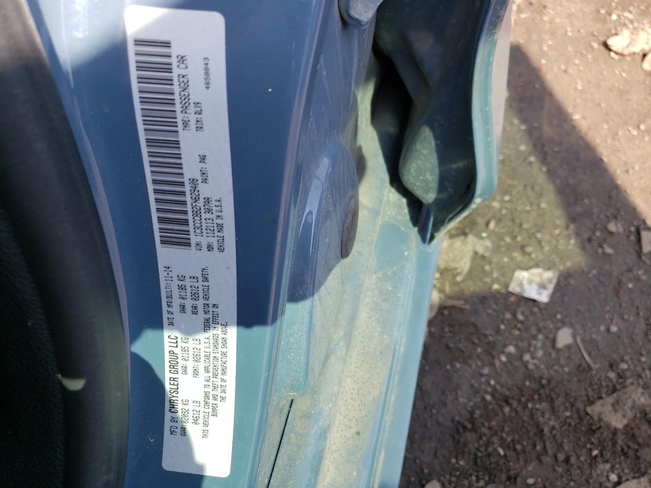 Photo 10 from auction – 2015 CHRYSLER 200 S with VIN 1C3CCCBB2FN629408