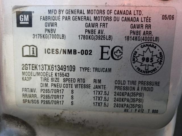 Photo 10 from auction – 2006 GMC NEW SIERRA with VIN 2GTEK13TX61349109