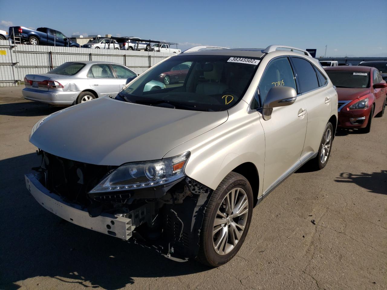 Photo 2 from auction – 2013 LEXUS RX 350 with VIN 2T2ZK1BA2DC092801