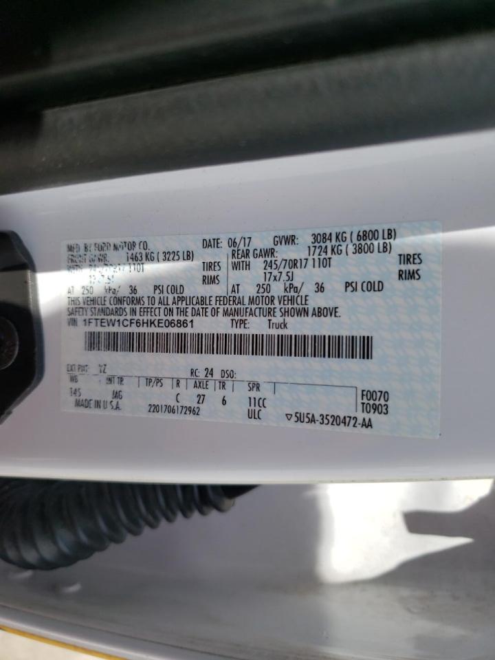 Photo 10 from auction – 2017 FORD F150 SUPER with VIN 1FTEW1CF6HKE06861