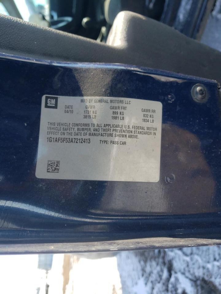 Photo 10 from auction – 2010 CHEVROLET COBALT 2LT with VIN 1G1AF5F53A7212413