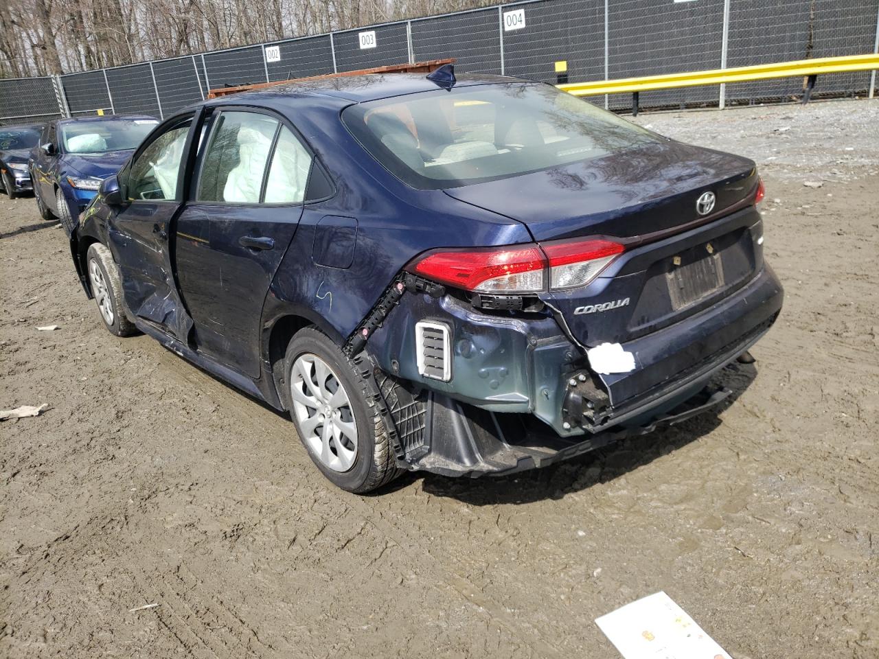 Photo 3 from auction – 2021 TOYOTA COROLLA LE with VIN JTDEPMAE3MJ136903