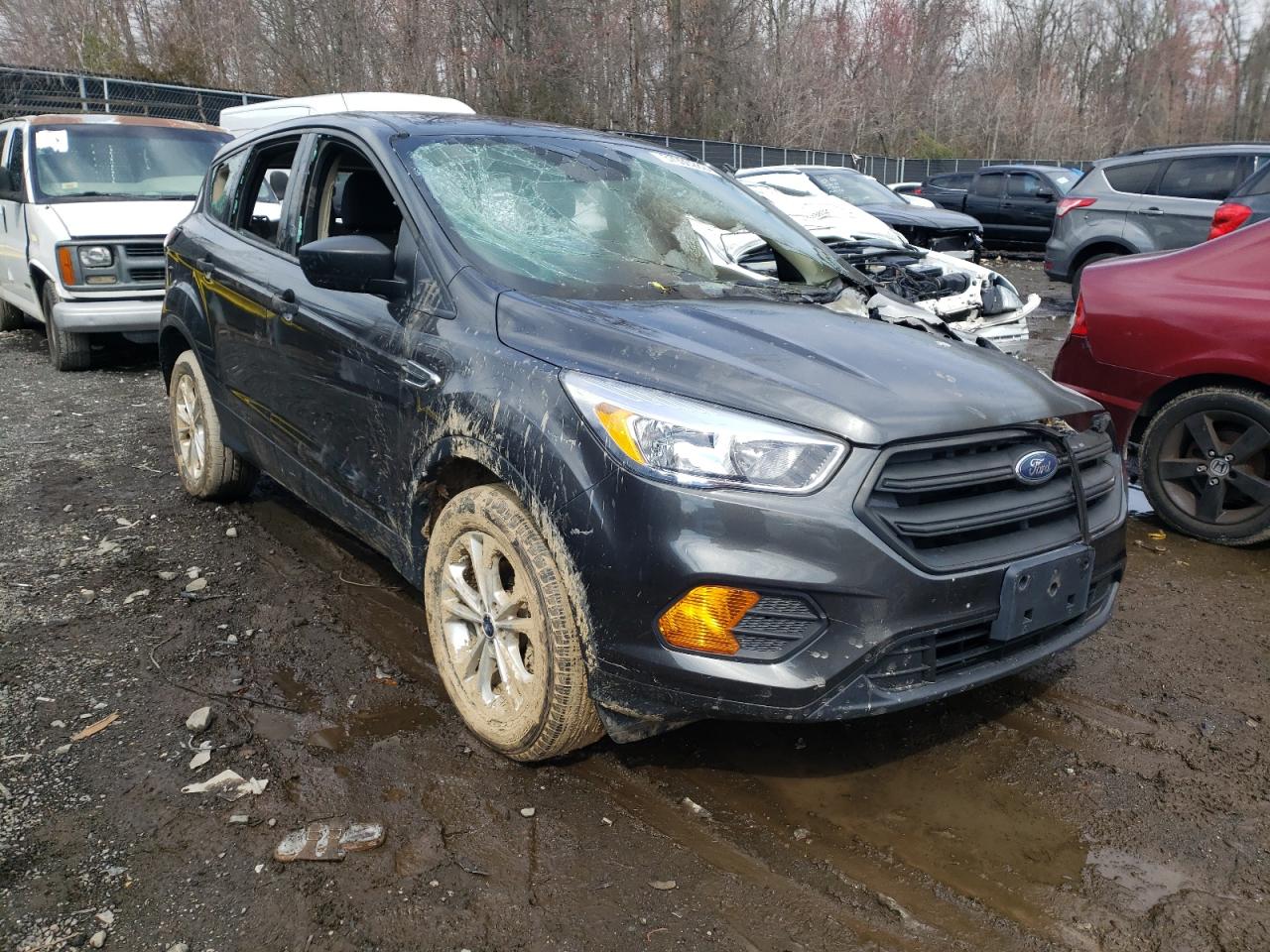 FORD ESCAPE S 2017 with VIN 1FMCU0F78HUC14207 - Photo from auction