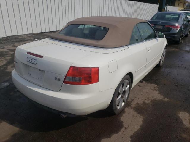 Photo 4 from auction – 2006 AUDI A4 QUATTRO with VIN WAUDT48H96K002494