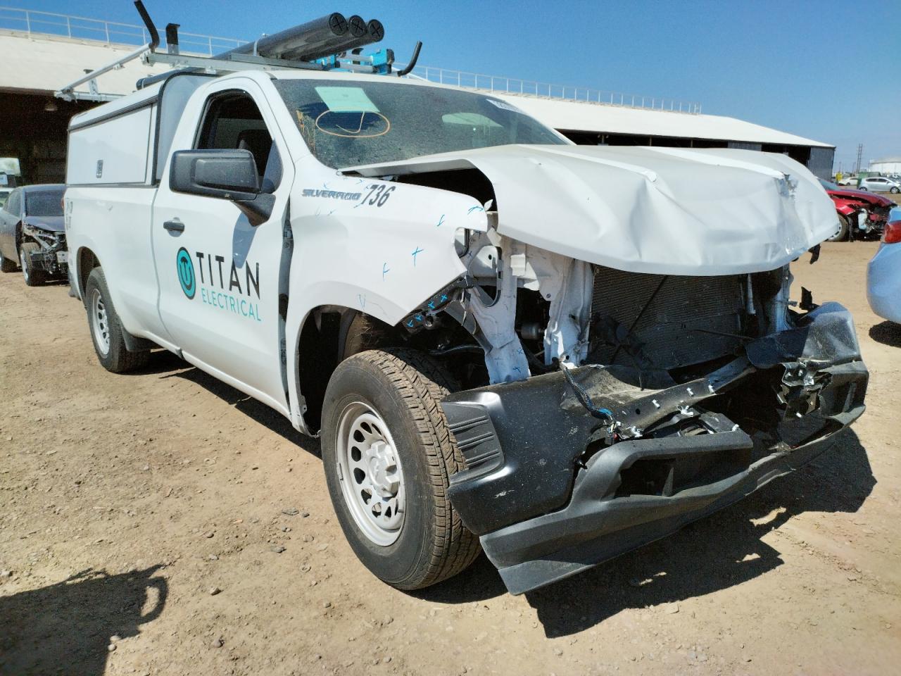 CHEVROLET SILVERADO 2021 with VIN 3GCNWAEH4MG193652 - Photo from auction