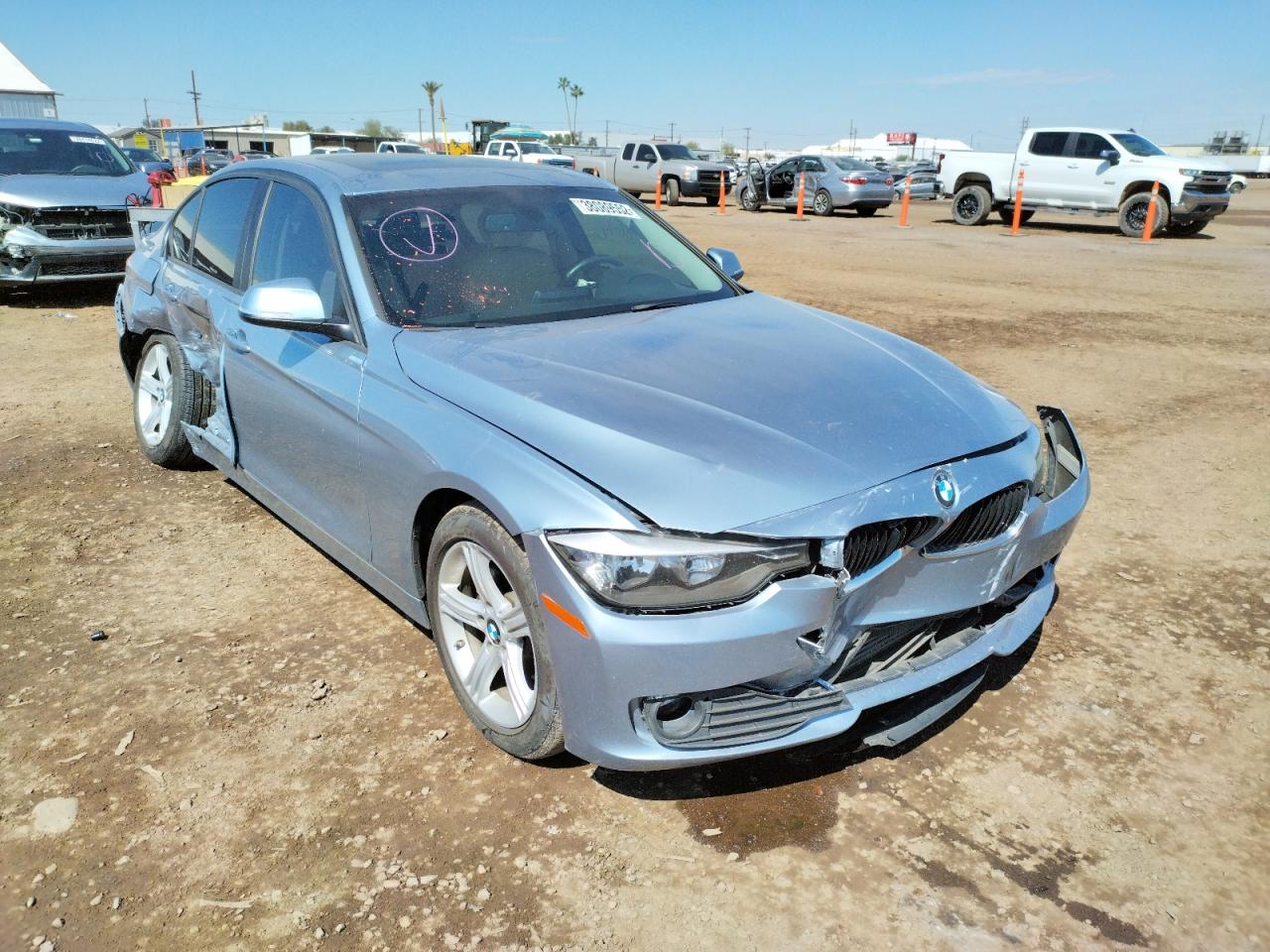 BMW 320 I 2014 with VIN WBA3B1G52ENS80350 - Photo from auction