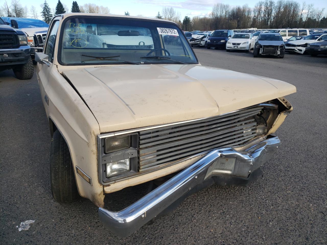 Photo 9 from auction – 1986 GMC C1500 with VIN 1GTCC14F0GJ512919