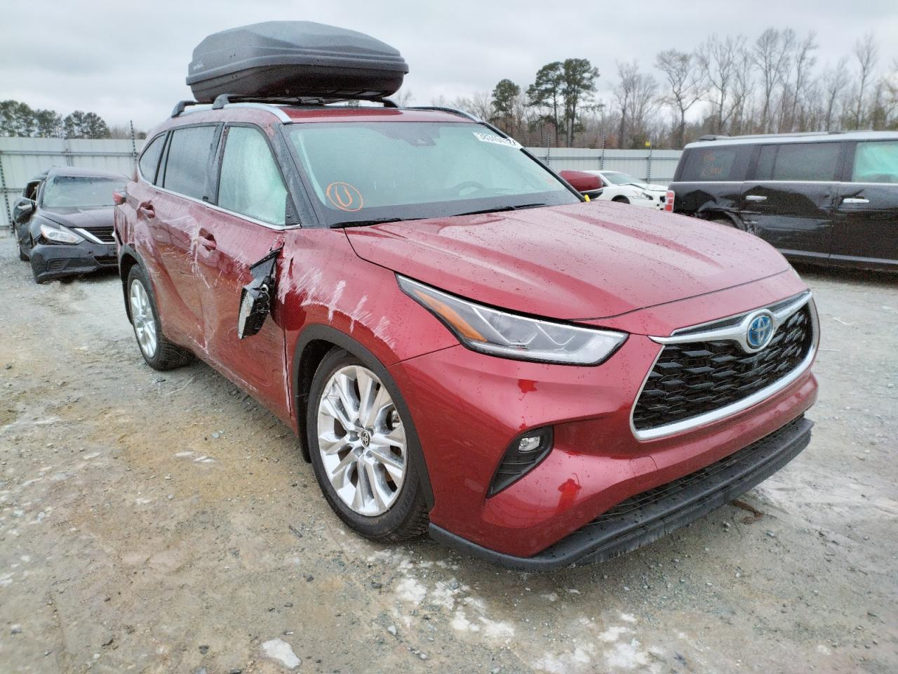 TOYOTA HIGHLANDER 2021 with VIN 5TDYARAHXMS009400 - Photo from auction